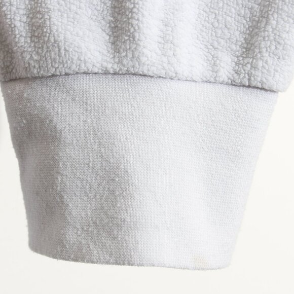 Faherty Reverse Beach Fleece Full Zip Up Hoodie Jacket White Cotton Size Medium - Picture 10 of 16